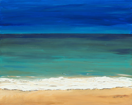 Beach at Dusk — giclée print of the original by Katty Staller