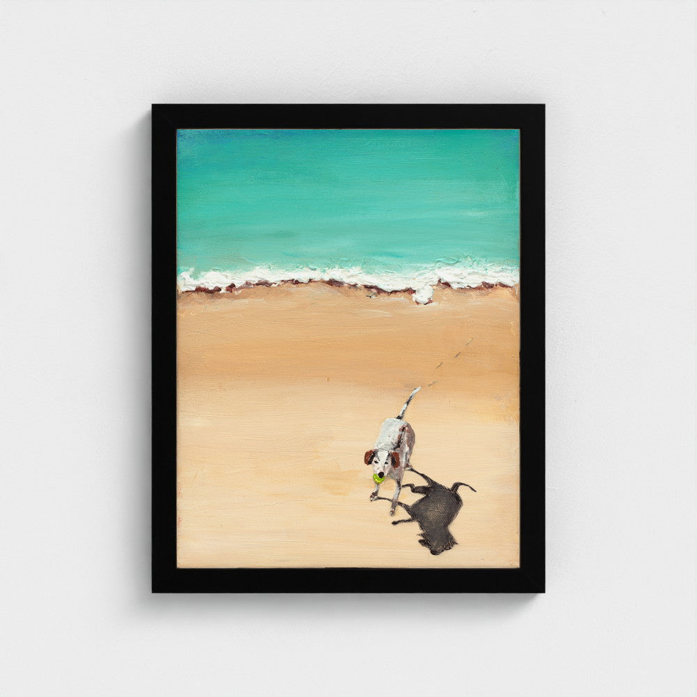 Fetch of the Day — framed in matte black
