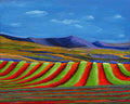 Red Rows — giclée print of the original by Katty Staller