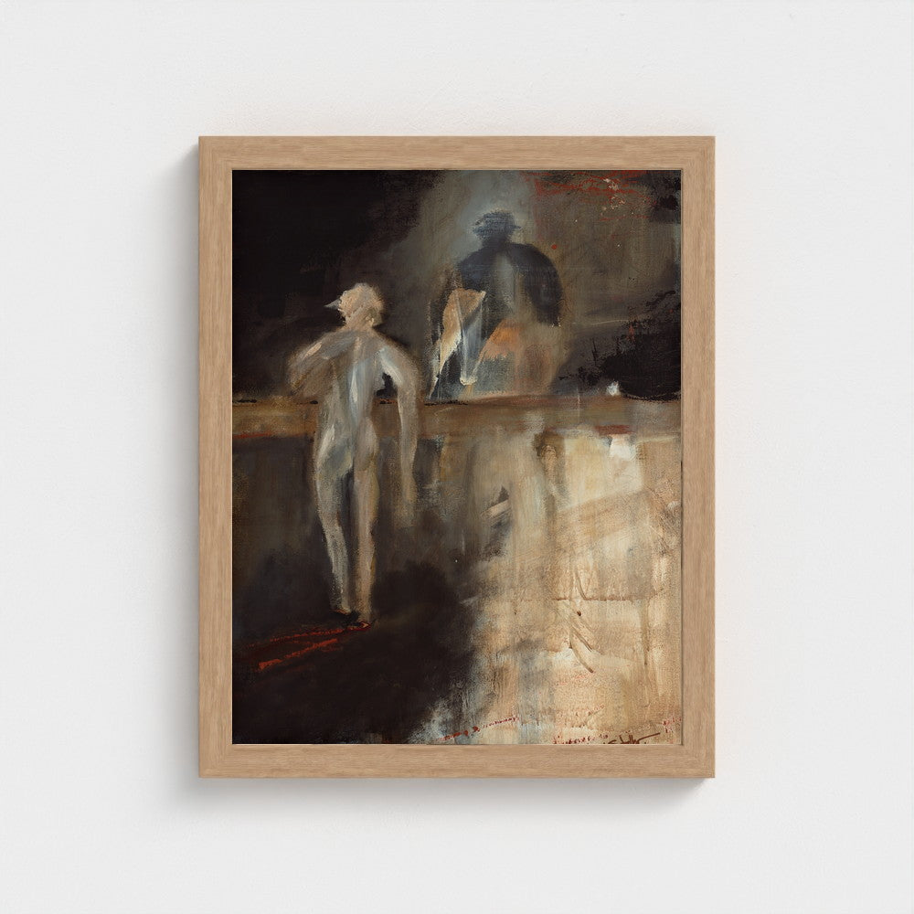 Reminiscence — framed in natural oak