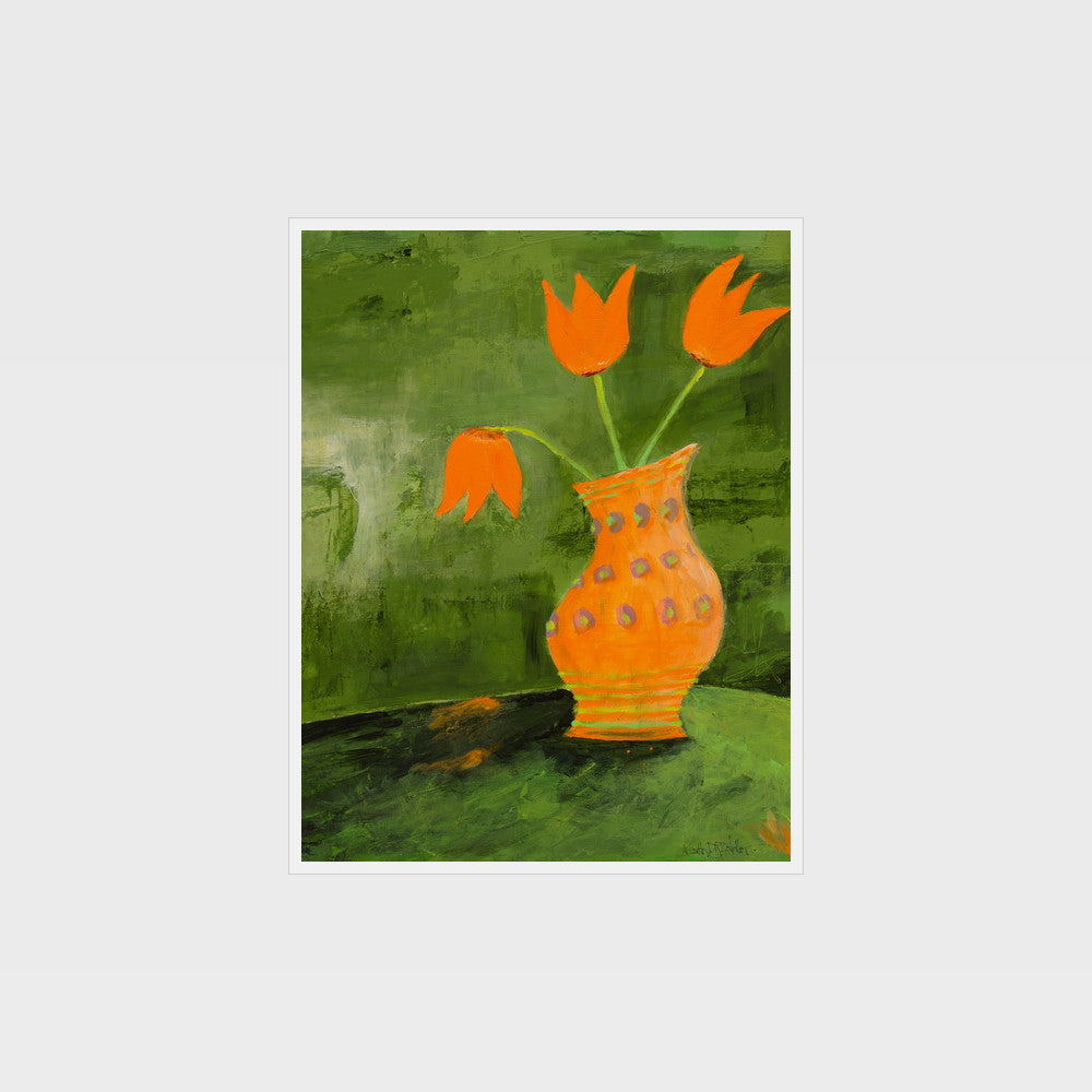 Wooden Tulips — as an unframed giclée print