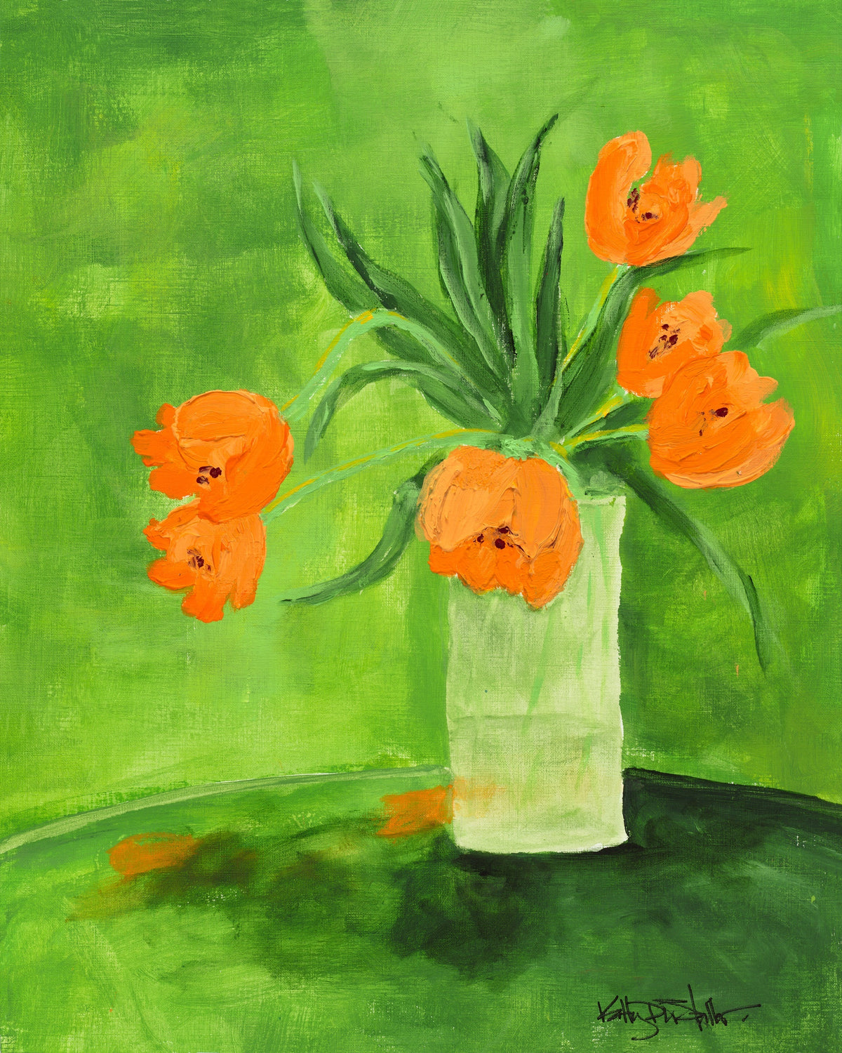 Yesterday's Tulips — giclée print of the original by Katty Staller